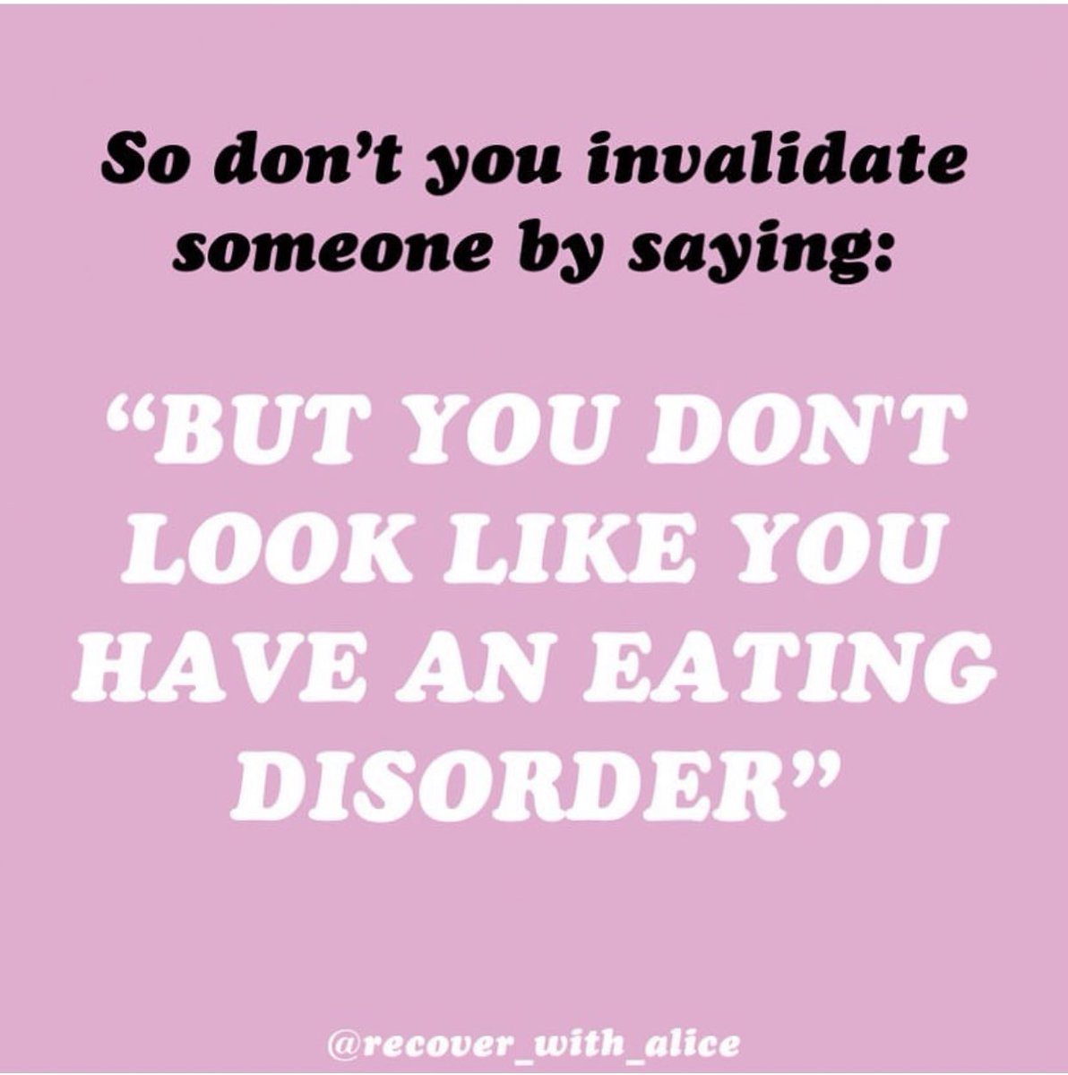 aliciawrd's tweet photo. TW? This is so important and not discussed enough: EDs are mental, not physical!! ✨ https://t.co/KCYjMSvVgR