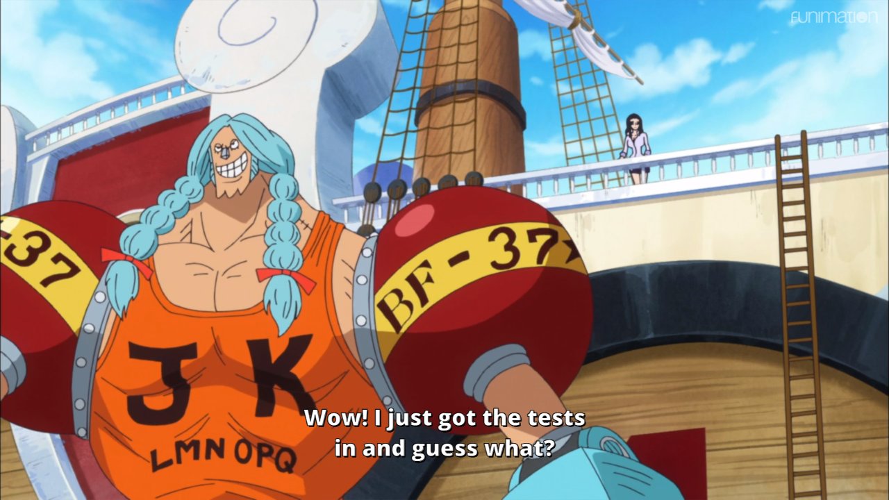 One Piece Start Your Week Off In A Super Way With Franky Via Episode 630 T Co Ybucpmoszm Twitter