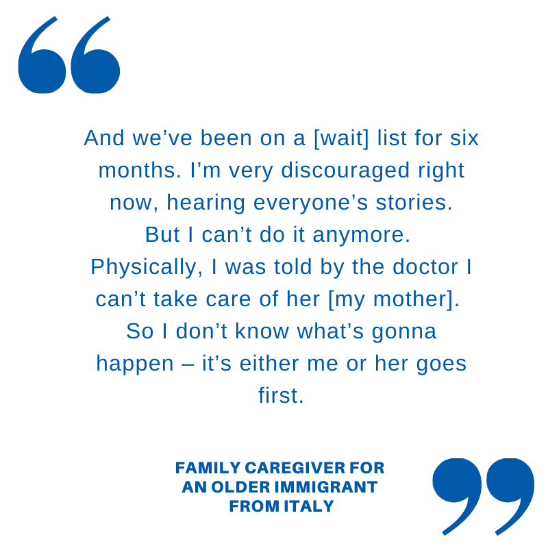 wellesleyWI's tweet photo. Wait times for #LTC are unpredictable. Family caregivers across all ethnocultural groups felt frustrated and anxious about the uncertainty of how much longer they will have to wait for a placement.
Read full paper: https://t.co/frTHgPvBBA https://t.co/DGhzlYltC3