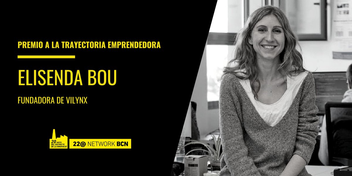 🚨 ¡ATENCIÓN! | ¡Tenemos una gran noticia! Este año entregamos el premio a la trayectoria emprendedora a <a href="/elisenda_bou/">Elisenda Bou-Balust</a>, Fundadora de <a href="/vilynx/">Vilynx</a>, start-up especializada en el desarrollo de software inteligente que indexa y etiqueta vídeos de internet.

🔗 bit.ly/2Lz5QKL