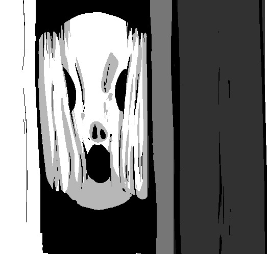 過去に描いた心霊イラストがありましたわ 