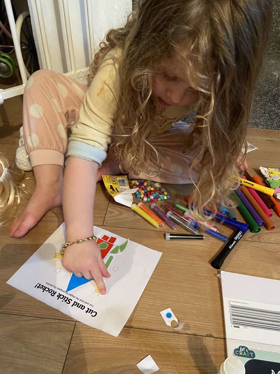 PlasmarlPrimary's tweet photo. 🚀🚀 NR has used 2D shapes to make a wonderful rocket! Fantastic work N! @PlasmarlNursery #CBeebiesSpaceWeek #PlasNum 🚀🚀 https://t.co/GdwbdGIgLX