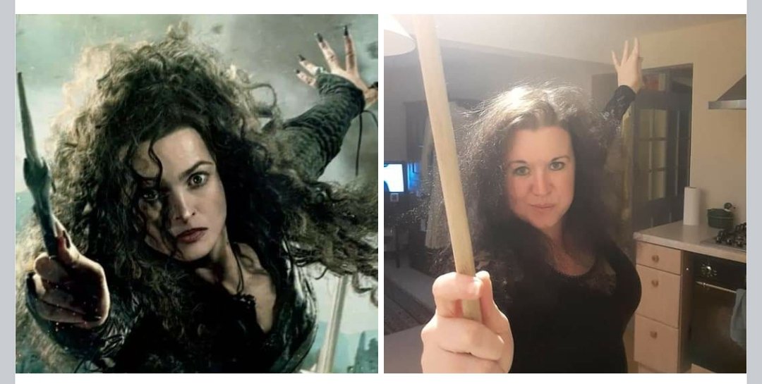 My lovely, hilarious, not-on-Twitter sister has been keeping us entertained for months with her  #MovieMonday pics, and she has allowed me to share some with you. (Thread) #furloughantics  #moviemondays  #lovemysis