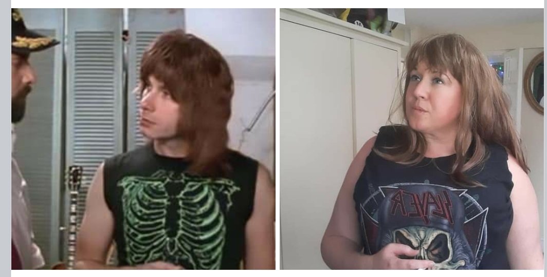 My lovely, hilarious, not-on-Twitter sister has been keeping us entertained for months with her  #MovieMonday pics, and she has allowed me to share some with you. (Thread) #furloughantics  #moviemondays  #lovemysis