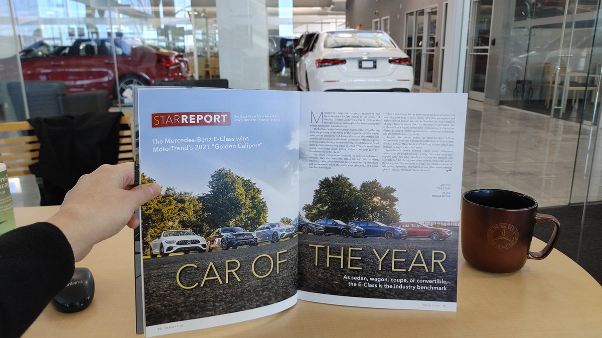 BenzBlogger's tweet photo. Reading about the #E350 in #TheStar, with a view of an E350
#mbusa #Mercedes #MTCOTY https://t.co/VaoPy73KrC