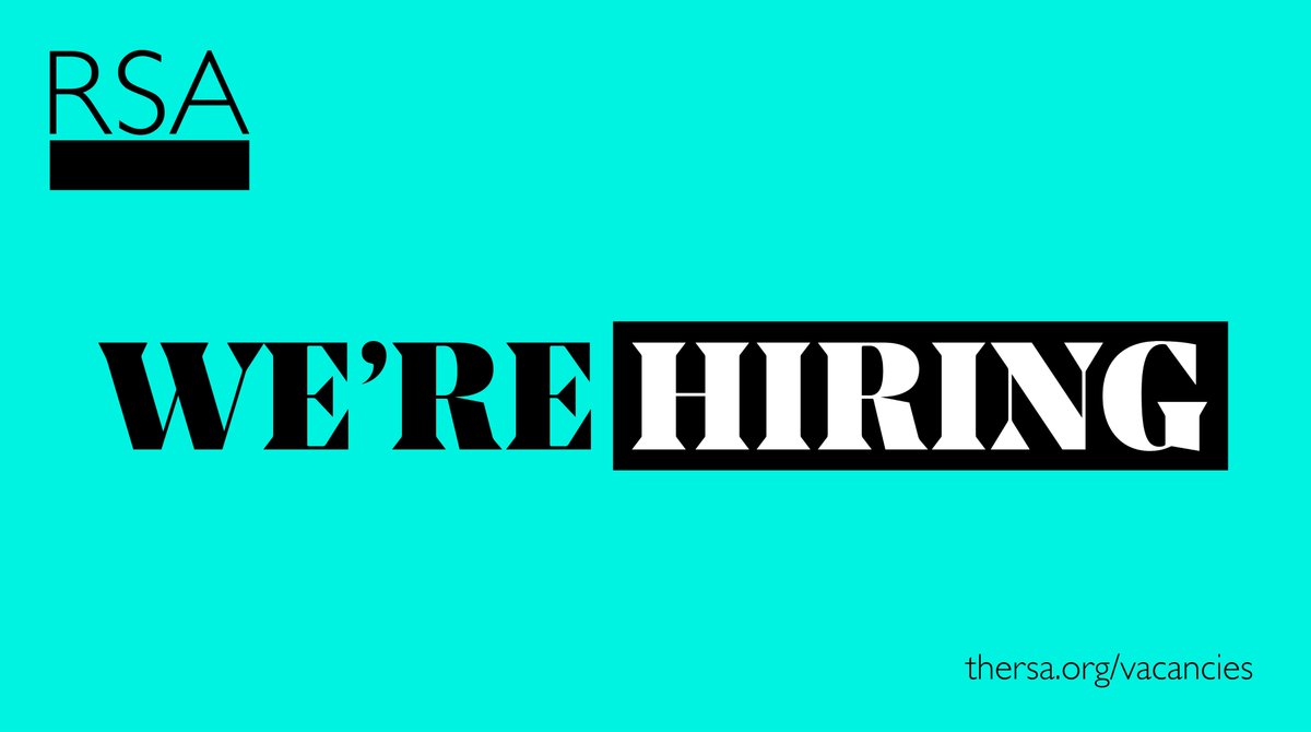 Do you want to work with RSA Fellows to promote engagement in our work? We are recruiting a Fellowship Areas and Engagement Manager for the North of England, Northern Ireland and the Republic of Ireland. Find out more & apply by 8 Feb: https://t.co/B3GwHoxhC9 https://t.co/8szn6DOVvD