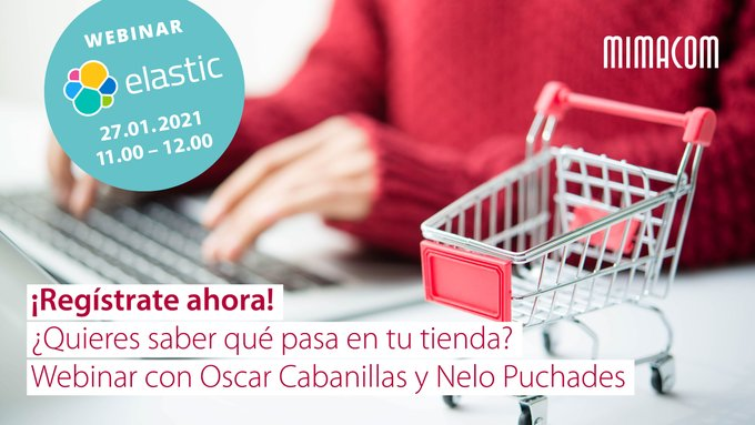 FernandoPoveda's tweet photo. ¿Quieres saber qué pasa en tu tienda física y controlar las cifras de venta en tiempo real? 
Apúntate  al #webinar con Óscar Cabanillas, Solution Architect en @elastic y @NeloPG,  Solution Architect en 
@mimacom_es. Te esperamos: https://t.co/KjO2B9KClt https://t.co/iBRYM2YGP1