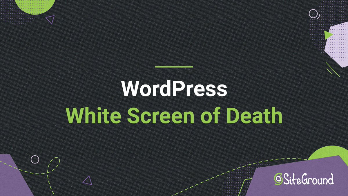 SiteGround's tweet photo. We love ❤️ #WordPress! 
Its dreaded #WhiteScreenOfDeath (#WSoD) not so much 😫. Join the expert #webdev 
@MauGelves
 to learn proven ways to fix this #wordpressissue.
💡 https://t.co/BTJ9NqKoSa 💡 https://t.co/jQ0gQMau4J