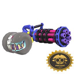 Funky Kong: Heavy Splatling RemixThis one is perfect for Funky. It matches his color scheme more than any other splatling. Plus, it comes with the Booyah Bomb. If you don’t think Funky wouldn’t use a special where the key is to shout “Booyah!” then you’re just crazy.