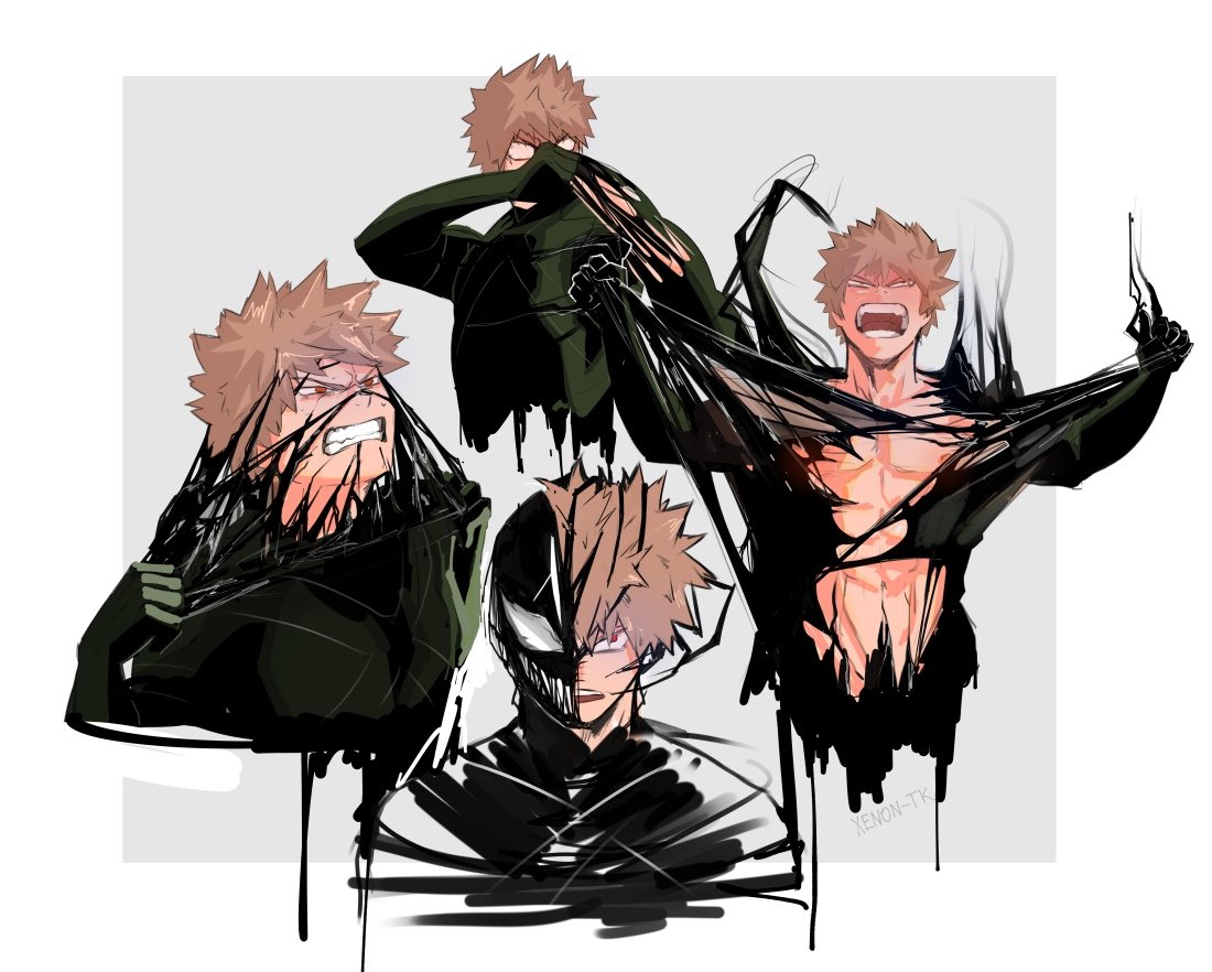 XXenon__'s tweet photo. Bakugou × Venom https://t.co/Aj91FcWM6N