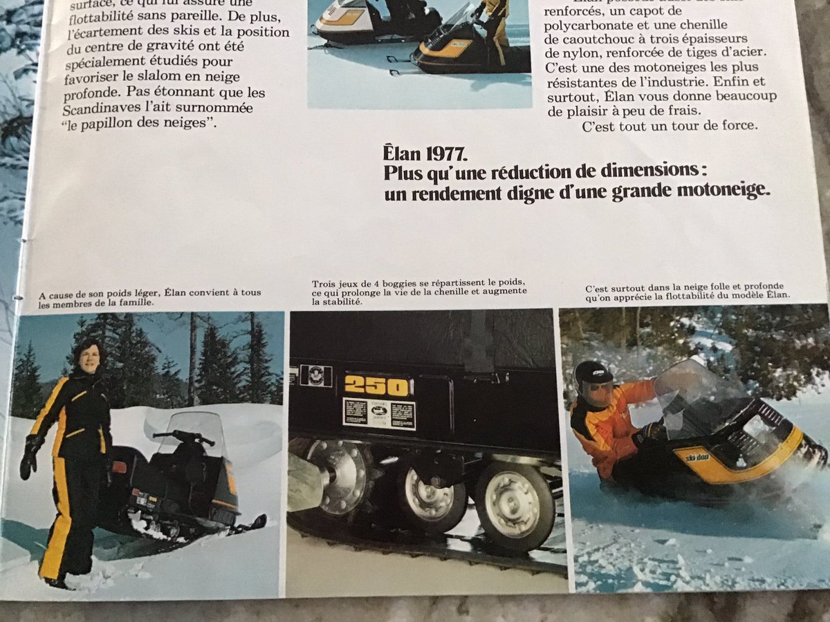 DanielTasse's tweet photo. @desrochersfarm Jason I still have a 1977 Skidoo brochure in my files 😉 https://t.co/puZOPuguhX