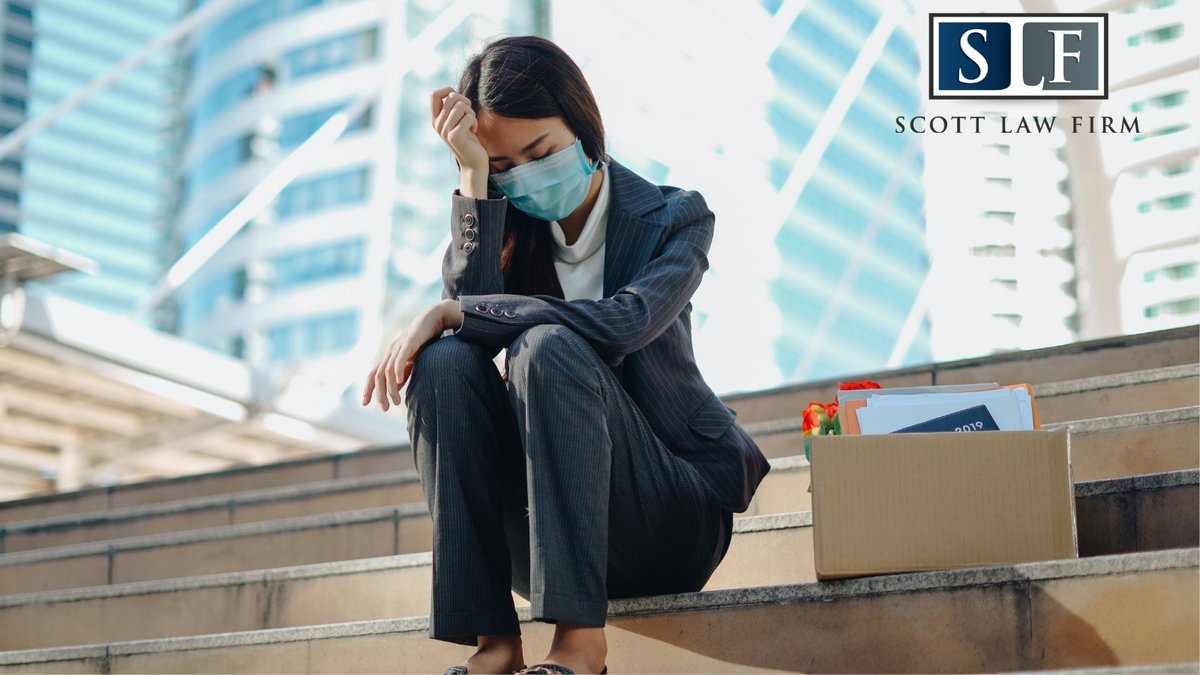 MattScottLaw's tweet photo. Were you laid off because of COVID? Protected categories like race, color, religion, gender, disability, and age can be targets of discrimination. If you were unlawfully terminated contact us today at 📞 214-965-9676

#ScottLawFirm #WorkPlaceDiscrimination #Unemployment https://t.co/xxSXA5U607