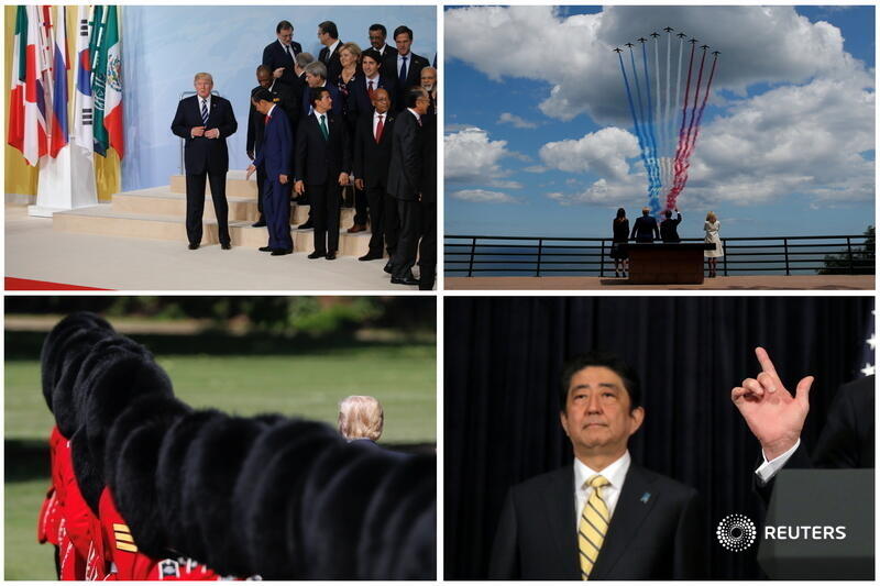 He threatened and irritated world leaders during trips abroad, complicating relationships with U.S. allies who he felt were not carrying their financial weight in global alliances 5/7