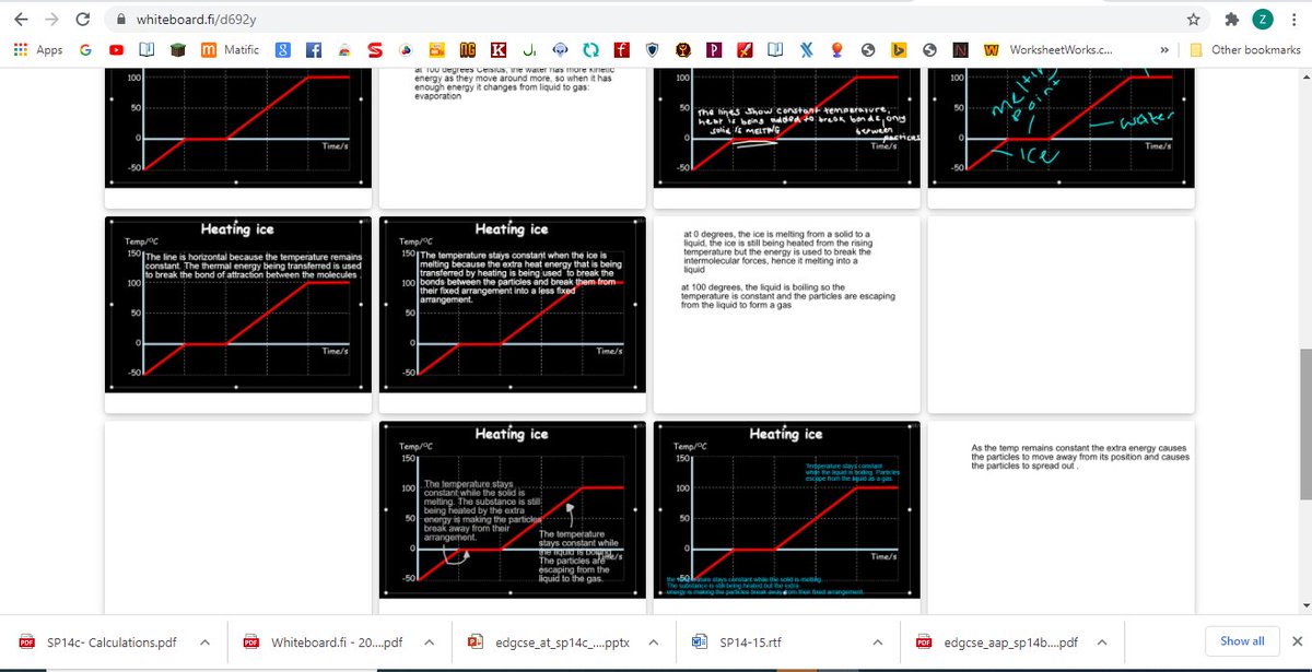 ZHashmiToor's tweet image. So today, I inserted a graph on whiteboard.fi and asked students to explain what is happening at 0 and 100 degree C. Isn't it cool?😎🤓 @ChatPhysics and all the fabulous teachers. More ideas welcome.