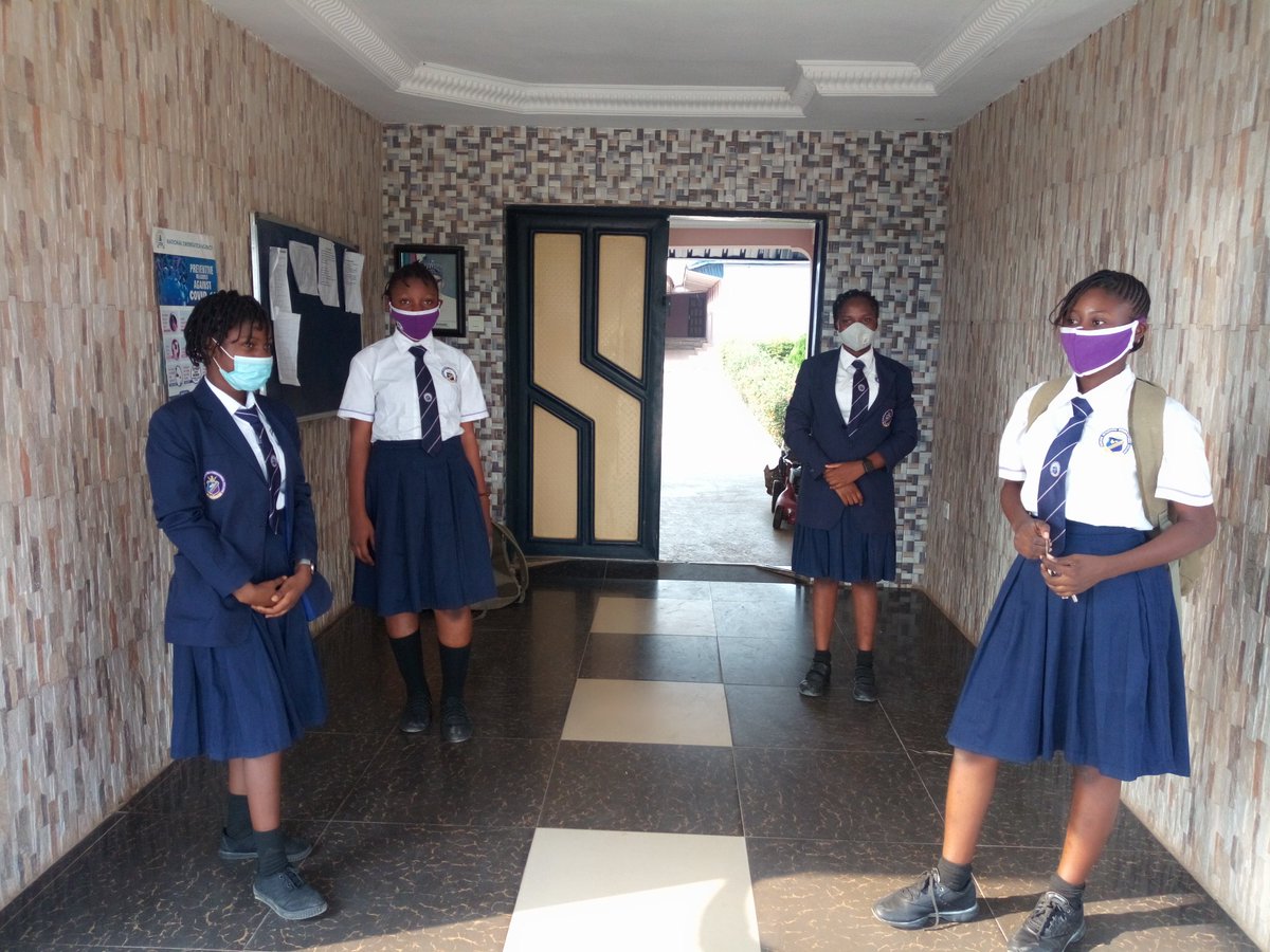 SiicolSocial's tweet photo. SIICOL students observing COVID-19 protocol as school resumes. https://t.co/dyggFePiR1
