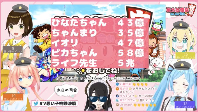 V悪い子桃鉄決戦のtwitterイラスト検索結果