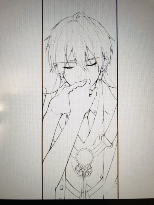 国広くん線画でけたー 
