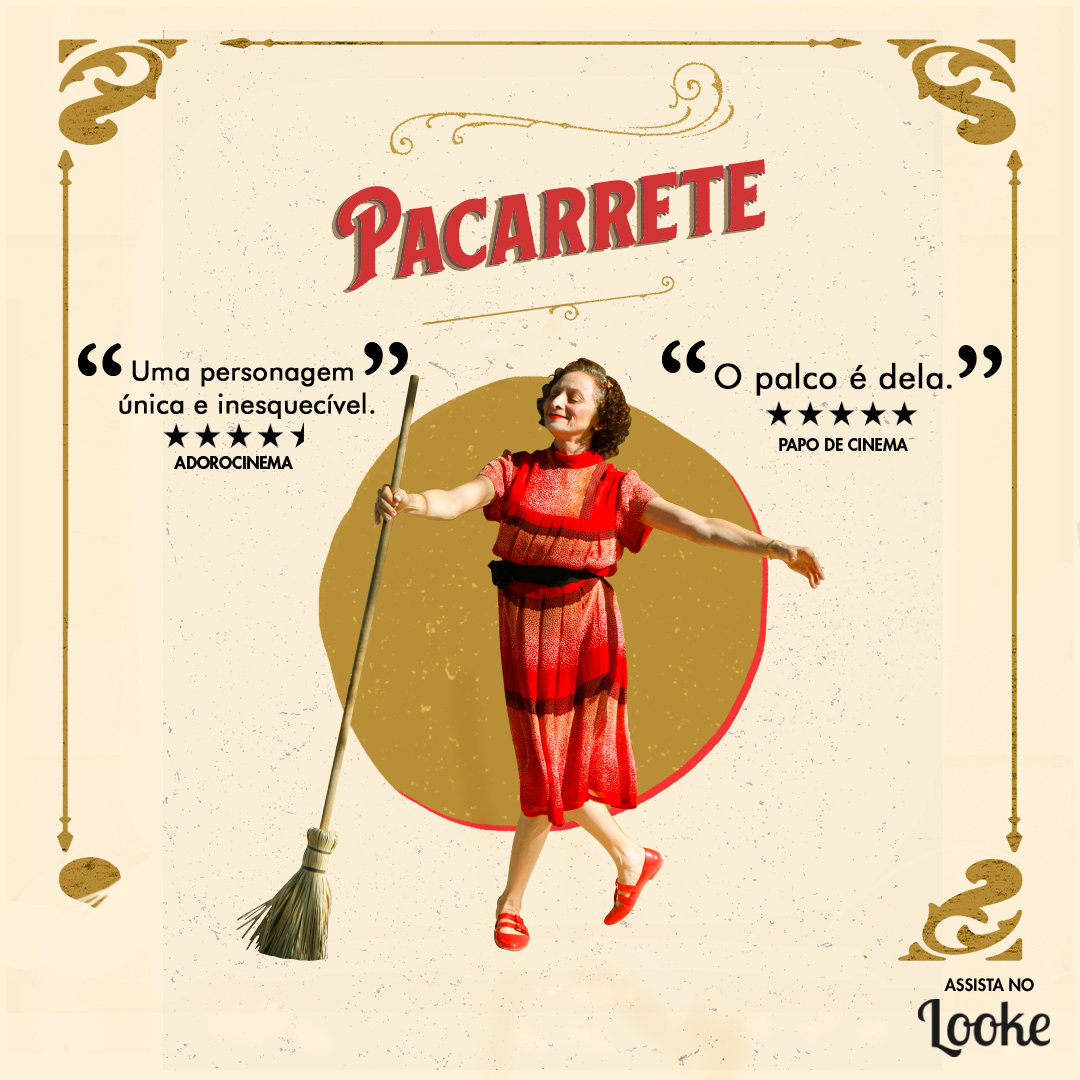 Uma obra de luta e resistência, esse é o legado de Pacarrete. #MarceliaCartaxo entrega uma sublime representação de uma artista além do seu tempo! E aí, está esperando o que para assistir @pacarreteofilme no #Looke?! 🍿💃🏻🧹