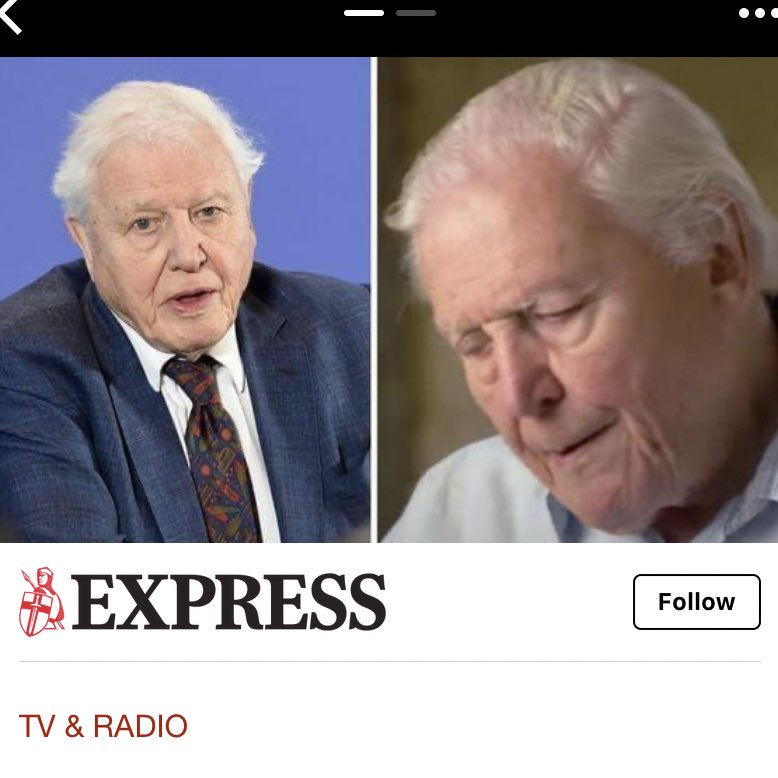 kkirstylouise's tweet photo. What does David Attenborough mean he’s not got long left? Did no one tell him he’s never allowed to leave this earth?? 🙄🖐🏼 https://t.co/0JeFlVU4Yh