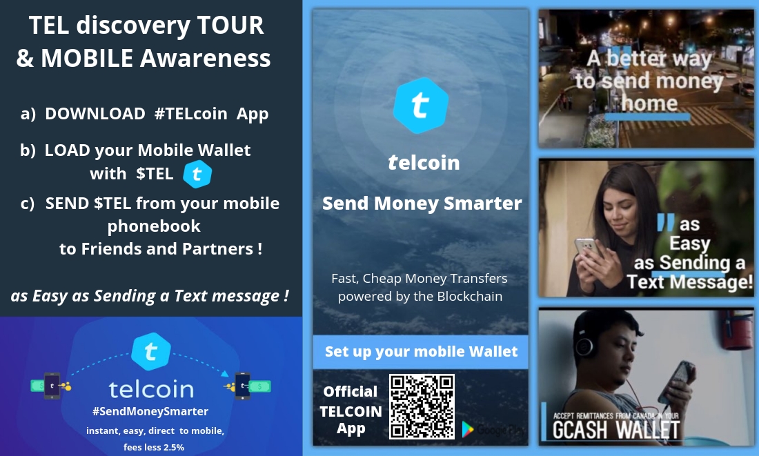 TELwhy's tweet image. When ATH?
-Download Android #TELcoin app on your #mobile #phone or #tablet
-Send 50.000 to 100.000 $TEL from your #Kucoin account to your new mobile $TEL #wallet address obtained with App
-Send to your best friends and biz partners 1000 $TEL gifts just by browsing your #phonebook