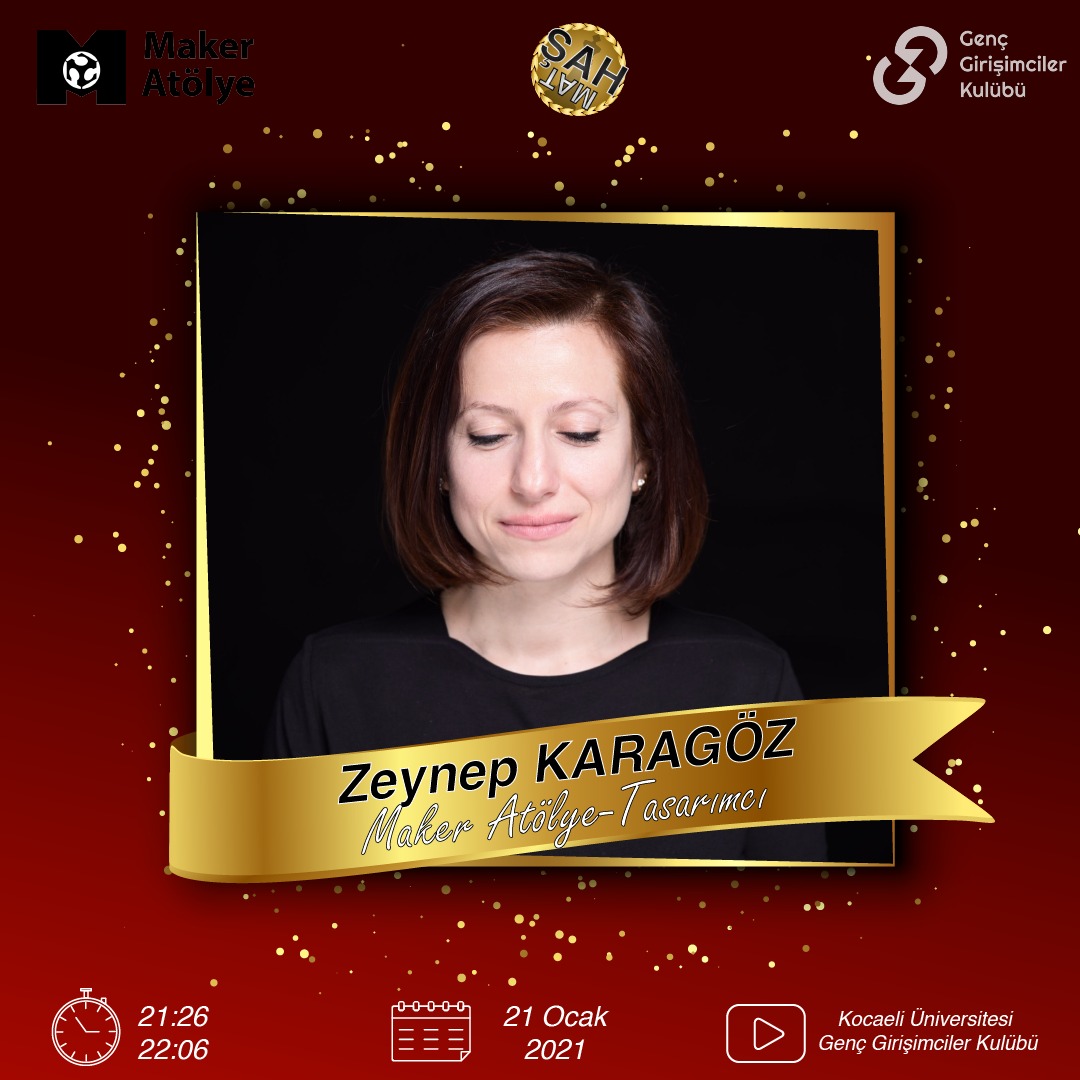 Bu perşembe (22 ocak) 20.00'de Kocaeli Üniversitesi Genç Girişimciler Kulübü "Şah Mat" etkinliğinde kurucularımızdan <a href="/zeynox/">zeynep karagöz</a> misafir olacak... Youtube yayınının linkini <a href="/KOUGGK/">Genç Girişimciler Kulübü</a> profilinden görebilirsiniz.