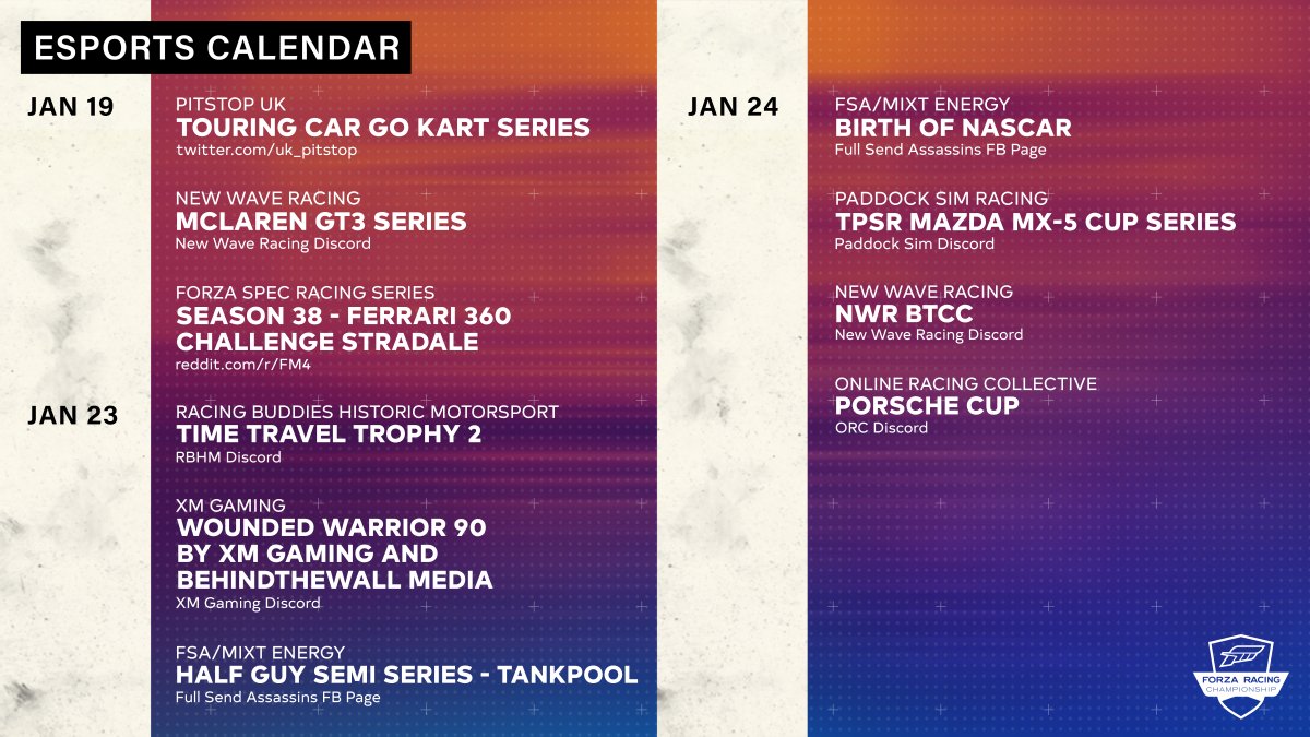 Some great esports events on the calendar this week! Want to have your event on the calendar? Let us know!