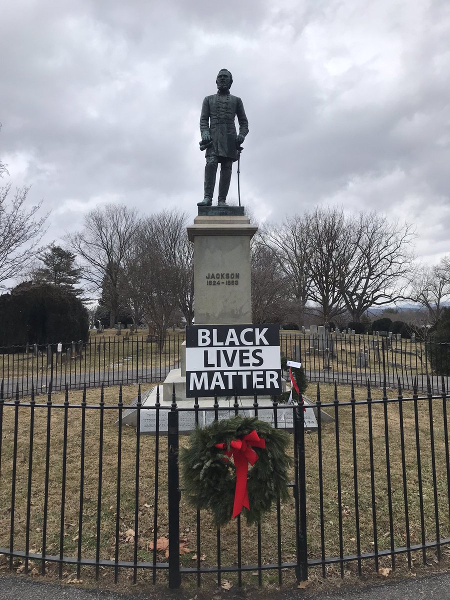 EssWilk's tweet image. Happy MLK Day from the newly rechristened Oak Grove Cemetery in downtown Lexington, VA.