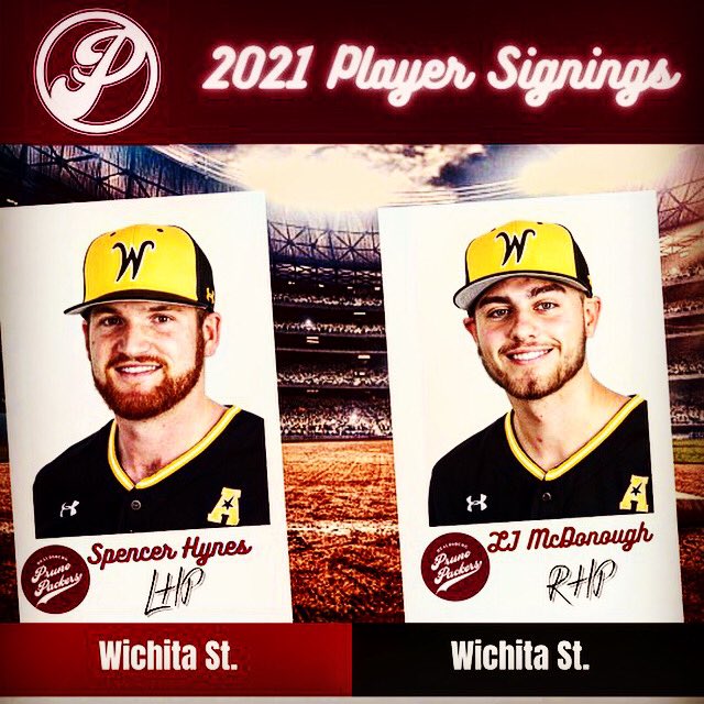 Please help us welcome Spencer &amp; LJ from <a href="/GoShockersBSB/">Wichita State Baseball</a>

Shockers (13-2) in ‘20 carried momentum into the ‘21 spring WSU received a pre season rank of #45. <a href="/CBNewspaper/">Collegiate Baseball</a> 

Follow Spencer, LJ &amp; the teammates this spring before they head to #TheBurg‼️

#DrivingSucce22 x #watchus
