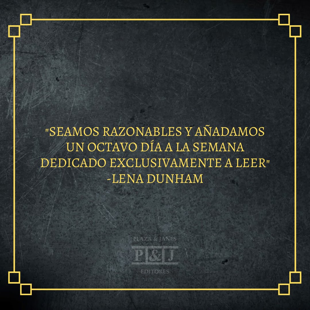 PlazayJanesCol's tweet photo. ✍️ Recordando esos propósitos para el nuevo 2021, dedicarle un tiempo a la lectura es una decisión bastante razonable. 🎉¡Feliz día fin de semana queridos lectores!🎉

#YoLeo #Cosasdellector #ALeerSeDijo #Frases #Books #Libros #BookLovers #Cultura #SomosLectores #AmoLeer https://t.co/aoVcab9vfd