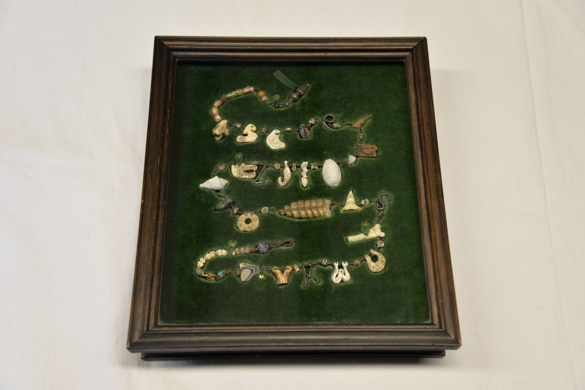 The necklace was presented as a gift to Kipling at Bateman's in 1928 and here it remains, framed as if it were a true Neolithic artefact. Read the full story here:  https://bit.ly/35NRMDJ 