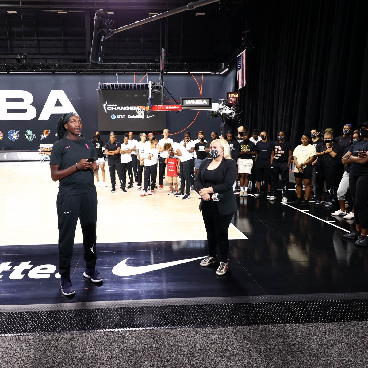 WNBA's tweet photo. Thank you, Dr. Martin Luther King Jr. for paving the way.
#MLKDay #MakeWayMakeChange https://t.co/C8lMwepN0U