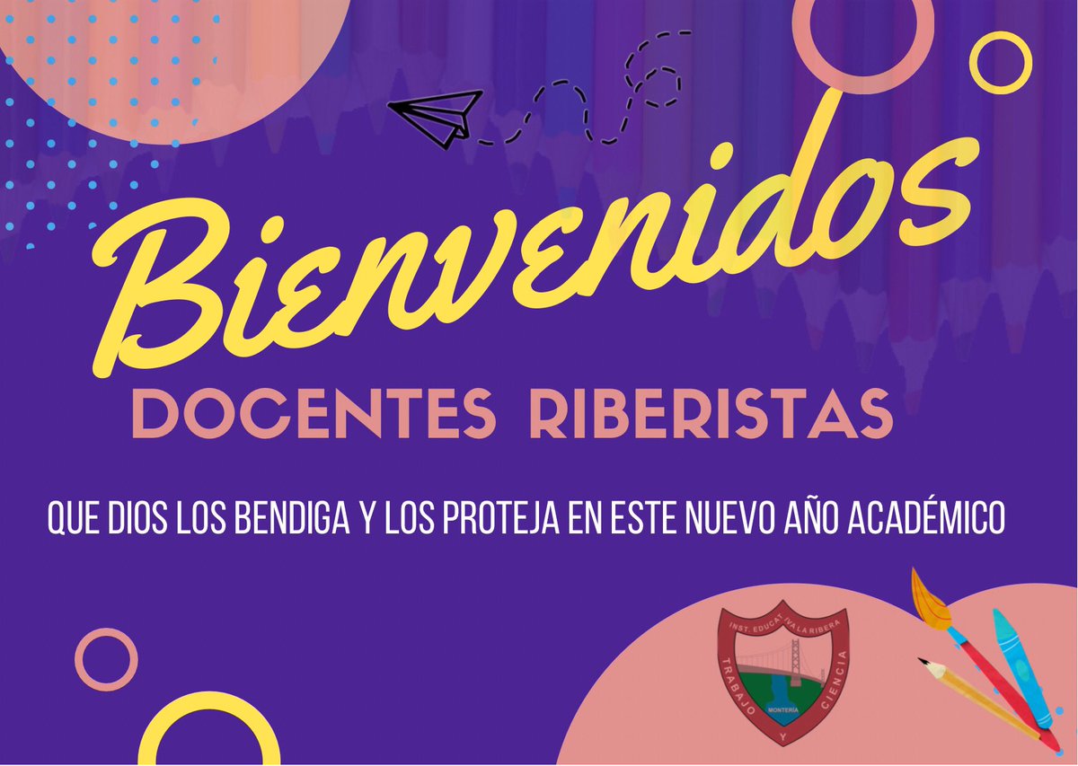 ielaribera's tweet photo. Damos la bienvenida a todos nuestros docentes riberistas a un nuevo año académico. No estamos preparando para darla toda este 2021 por la educación de Montería. Hoy, iniciamos la 1ra semana de desarrollo institucional. https://t.co/KicRaEXlP2