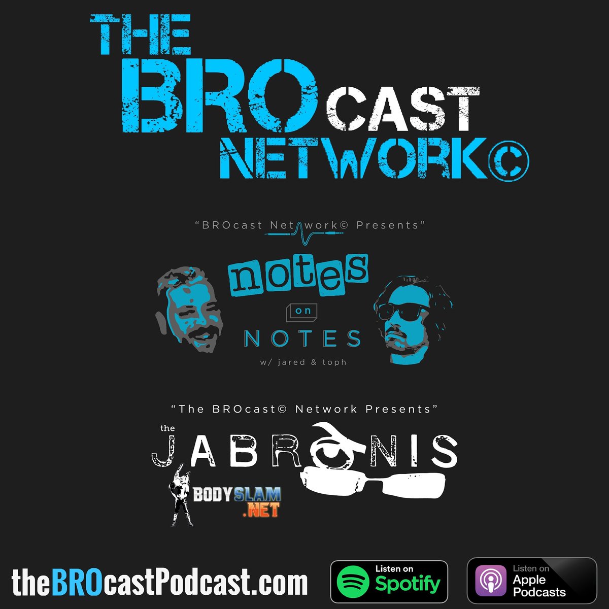 jaBROnisPOD's tweet image. An all new #NotesOnNotes and #thejaBROnis is NOW AVAILABLE on The BROcast Network©

S08E02 | Notes On Notes: I Believe In A Thing Called Love | The Darkness (One Hitters #6)
open.spotify.com/episode/7sxDc9…

the jaBROnis | #15 | the jaBROnis Go HOLLYWOOD!
open.spotify.com/episode/3CBM8T…