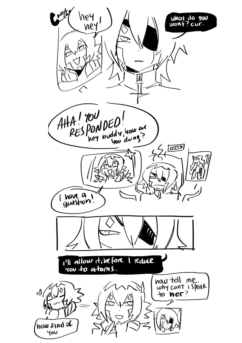 From last night's Lancer game.
Thought the exchange was worthy of a comic.