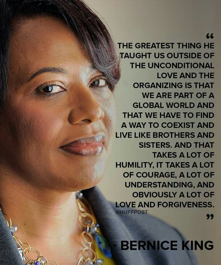 Via @HuffPost 

Rev. Dr. Bernice A. King on her Father's Legacy -- and what he taught us, beyond Love and Organizing.

Learn about @TheKingCenter NonViolence365 Education and Training at thekingcenter.org/what-we-do/non…

CEO @BerniceKing, @TheKingCenter.

#DrBerniceKing #TheKingCenter