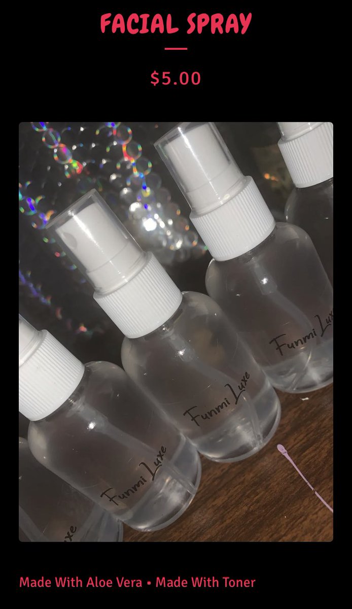 djfunmi's tweet photo. Support A Black Business Today π€ https://t.co/gmQyalIJk1 #SupportBlackBusiness #BuyBlack #veganskincare #Entrepreneur #Scrubs #bodyshimmer #Turmeric #facialspray #aloevera #FunmiLuxe https://t.co/CHV0GFP7XY