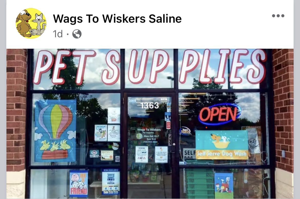 finn_support's tweet photo. Wags to Whiskers Saline is awesome.  The staff is awesome.   Thanks for taking great care of me! https://t.co/G6aZObFr4N