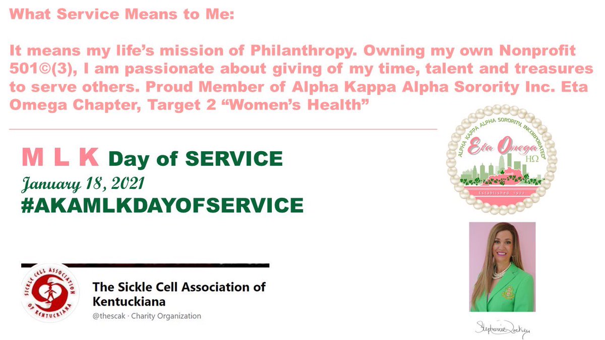 StephanieMJ1412's tweet image. MLK Day of Service!
"Service To All Man Kind"
#AlphaKappaAlphaSororityIncorporated
#EtaOmega
#MLKDay2021￼
#AKAMLKDayofService
#AKA1908
#ILOVEMYAKA💗💚