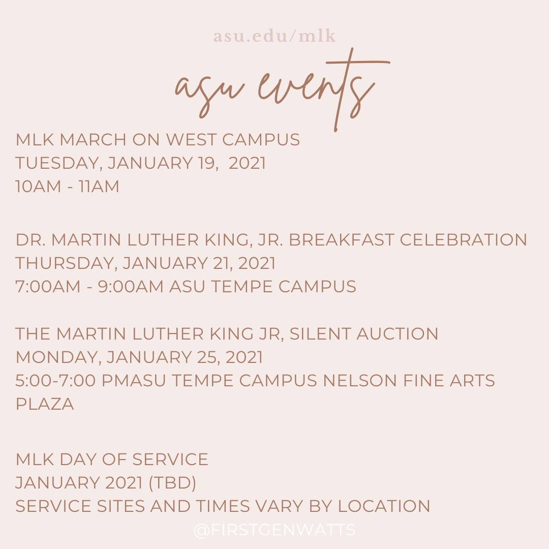 FirstGenWatts's tweet image. (2/2) #MLKday #MLK