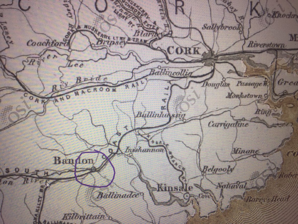 Next on to Bandon, “a considerable walled town where we found good entertainment”. Bandon was established by Robert Boyle, 1st Earl of Cork - a Planter town. They “had shut out his Majesty’s forces” but now had fled  #Boyne