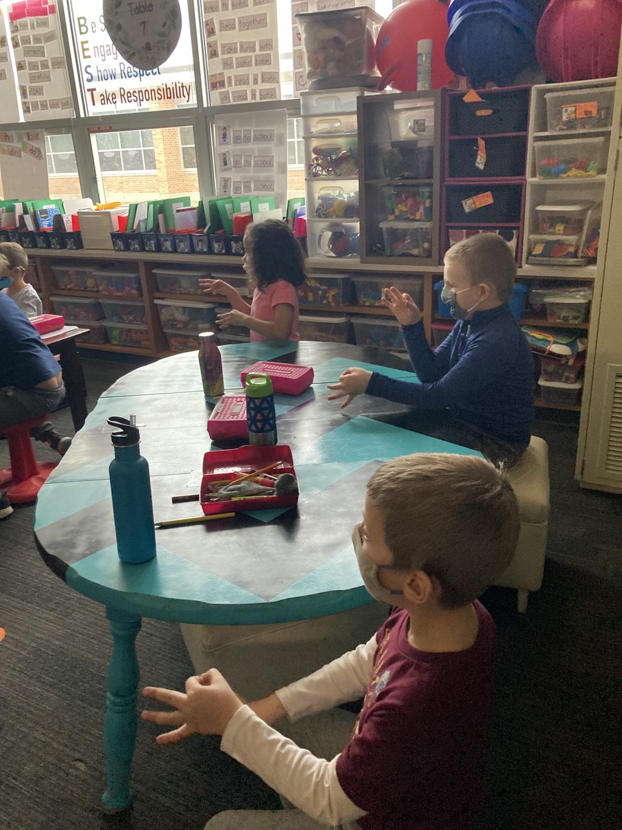 GrandvilleDawgs's tweet photo. Mrs. Sokolove’s kindergartners sang along with a Martin Luther King Jr. song that included learning the words “equality,” “justice,” “peace” and “love” in sign language. #mlk #wearegrandville #westelementary ☮️💗⚖️ https://t.co/5PYdC3pgEd