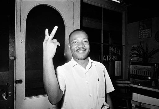 Dr. Martin Luther King, Jr. reacts in St. Augustine, Florida after learning that the senate passsed the civil rights bill, June 19, 1964 ✌️🧡
•
•
•
We hope you spent today listening, learning, and growing. Happy MLK Day!
