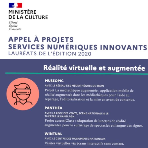 Wintual (@wintualcontact) on Twitter photo WINTUAL lauréat de l'appel à projet du Ministère de la Culture en partenariat avec l'Incubateur du Patrimoine !!! Nous allons proposer une visite virtuelle sur un nos écrans interactifs au Panthéon !
<a href="/IncubPatrimoine/">L'Incubateur du patrimoine</a> <a href="/MinistereCC/">Ministère de la Culture 🇫🇷</a> WINTUAL lauréat de l'appel à projet du Ministère de la Culture en partenariat avec l'Incubateur du Patrimoine !!! Nous allons proposer une visite virtuelle sur un nos écrans interactifs au Panthéon !
<a href="/IncubPatrimoine/">L'Incubateur du patrimoine</a> <a href="/MinistereCC/">Ministère de la Culture 🇫🇷</a>