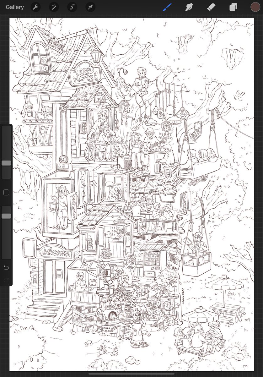 ib_bun's tweet photo. วาดเสร็จแล้วกะว่าคงจะทำเป็นซีรีส์ที่มีภาพต่อๆกันได้ จะเอาไปทำสมุดระบายสีเล่มต่อไปค่ารอกันนะ 🥺 https://t.co/6faGaioQ8E