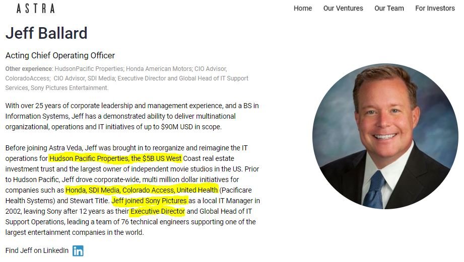 crabbermike's tweet photo. $WRFX https://t.co/JLa3D95zvR #COO Jeff Ballard's #LinkedIn page just updated!
"Focused on driving operational success for the NEWLY REFORMED Astra Veda Corporation." #CyberSecurity #AI #Stocks
Micks accomplishments are mindblowing, DD his #LinkedIn page https://t.co/uTp9sXiVxD https://t.co/6fzPlmrC9w