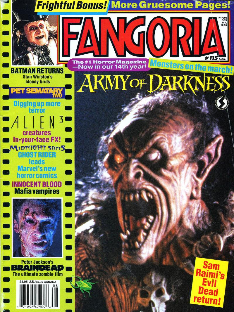 EugWSerra's tweet photo. On February 19, 1993, Army of Darkness was released! #ArmyOfDarkness #BruceCampbell #EmbethDavidtz #MarcusGilbert #TedRaimi #IanAbercrombie #RichardGrove #TimothyPatrickQuill #BillMoseley #JohnBolton #Fangoria #Cinefantastique https://t.co/KLyWAxf93S
