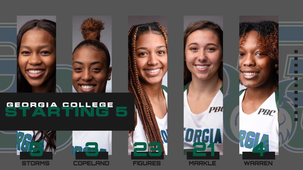 GCSUBobcats's tweet photo. GC’s Starting Five for today

Tip off at 1:00pm

Watch a follow live at  
https://t.co/RpX04xq0jz

@gcbobcatswbb https://t.co/LH3seKIlc1