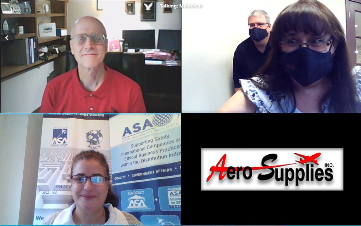 aviationsupp's tweet photo. ASA-100 & FAA AC 00-56 audit at Aero Supplies Inc in Toronto Canada. Rita & Stewart following COVID protocols join Roy and Michele. #asa100 #commitment2quality #transportcanada #pneumatic #consummables #aog #aircraft #aircraftwheels #avionics #aircraftchemicals #aircraftinteriors https://t.co/Yibm4uX2mV