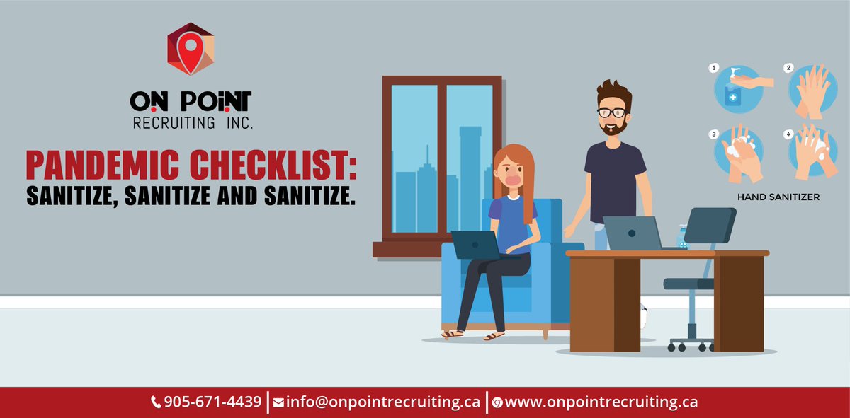 RecruitingOn's tweet photo. There are small steps that each individual can do in order to prevent the spread of Covid-19; one of those steps is to sanitize.

Make sure you’re washing and sanitizing your hands throughout the day in order to stay safe and healthy.

#OnPointRecruiting #RightOnPoint #Covid19 https://t.co/SXMgUOM6TX