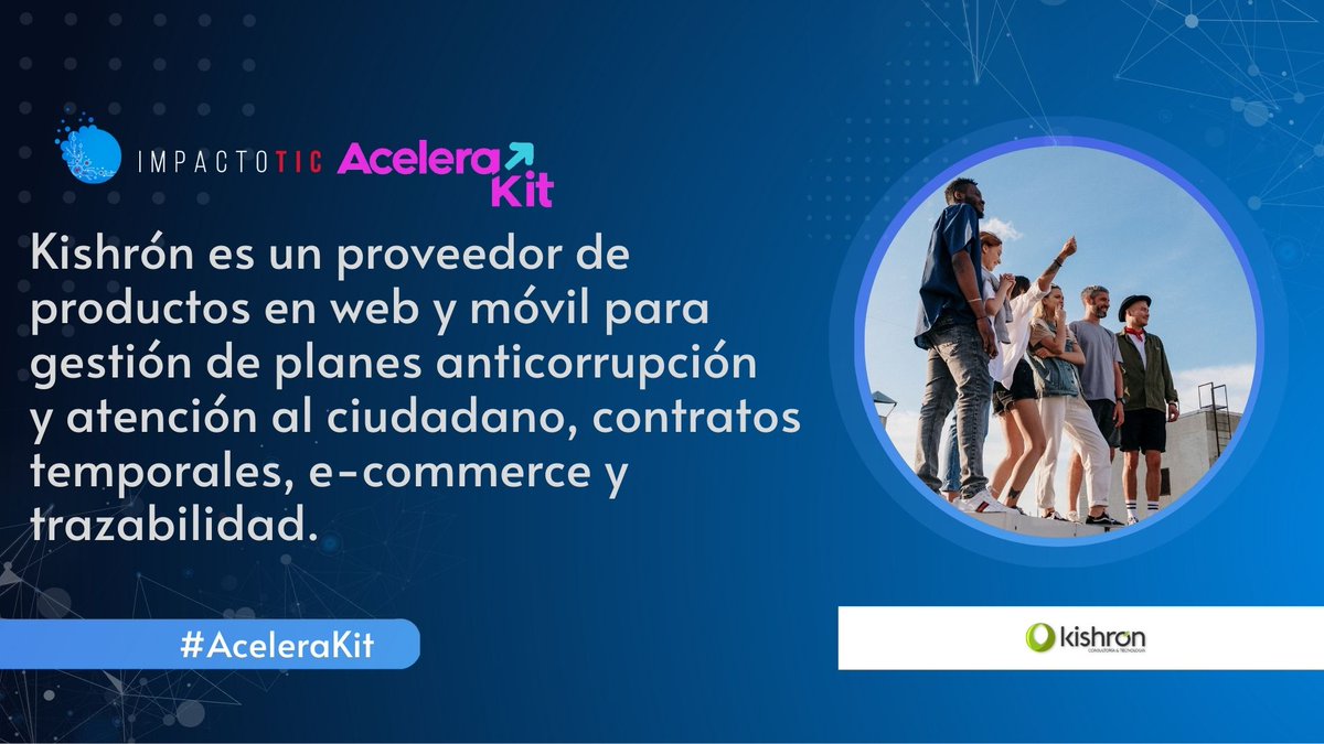 ImpactoTIC's tweet photo. #AceleraKit-  ¿Cuáles son los principios que sustentan el desarrollo del modelo de negocio sostenible de #Kishrón? Conozcan la historia de esta empresa que utiliza la tecnología para combatir la corrupción. 
➡ https://t.co/JuF6yueqv4 💡⚙ https://t.co/9smb0KKbKs